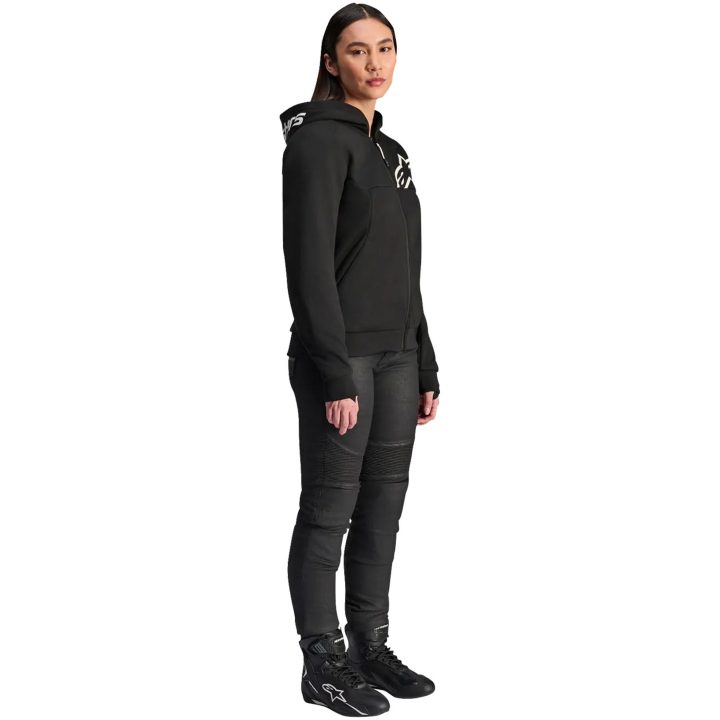 MC-Jacka Stella Chrome V2 Sport Svart ALPINESTARS Small – bild 4