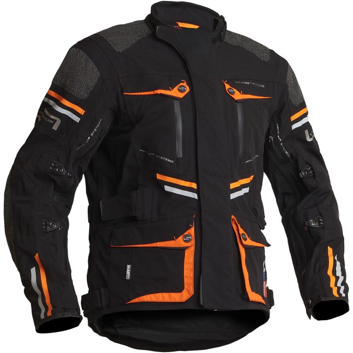 MC-Jacka Sunne Svart/Orange LINDSTRANDS 48 – bild 4
