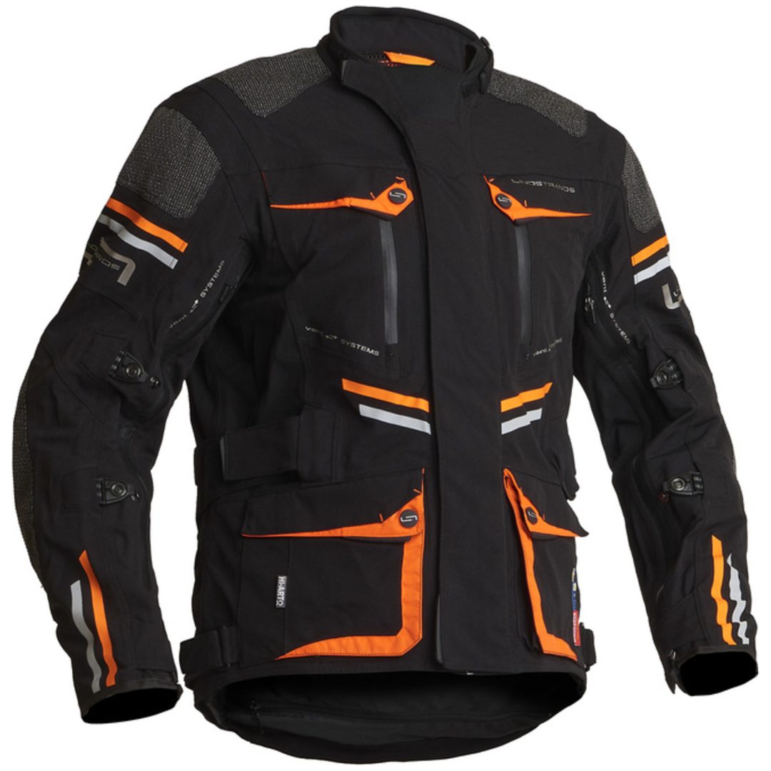MC-Jacka Sunne Svart/Orange LINDSTRANDS 48 – bild 2