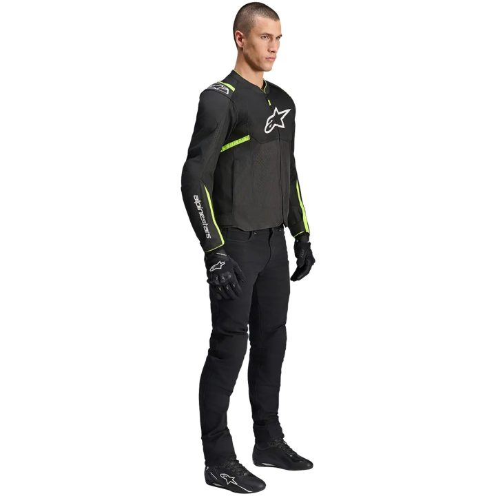 MC-Jacka T-SPS Air v2 Textil Svart/Gul ALPINESTARS Small – bild 6