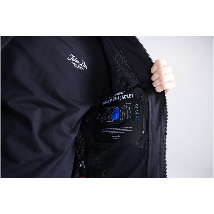 Mc-jacka Textil Aero Mesh Svart JOHN DOE 60 (4XL us) – bild 5