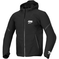 MC-Jacka Textil Aeroshell Softshell Vattentät Svart ALPINESTARS (ROAD)