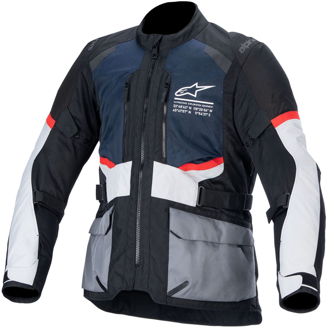 Mc-jacka Textil Andes Air Blå/Grå ALPINESTARS Vattenresistent