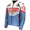 MC-Jacka Textil Contra3 Hero Vit/Blå ICON Small – miniatyr 1