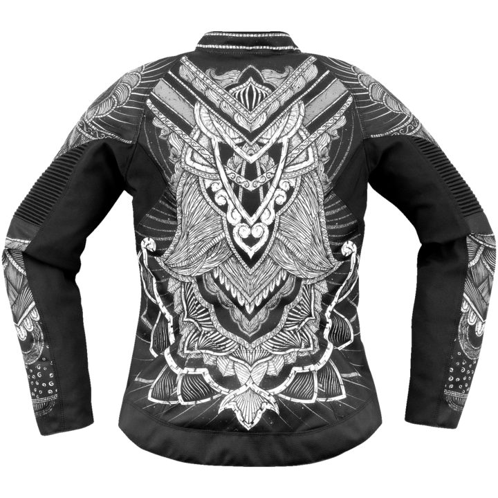 Mc-jacka Textil Dam Overlord3 Noble Ce Svart ICON Svart – bild 2