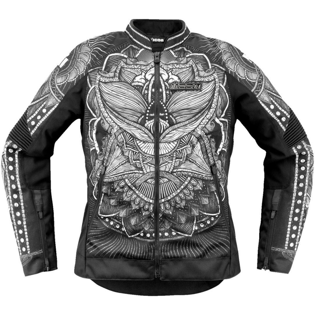Mc-jacka Textil Dam Overlord3 Noble Ce Svart ICON Svart