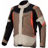 Mc-jacka Textil St-1 Waterproof Svart/mörk Khaki/röd Fluo/sand ALPINESTARS Small – miniatyr 1