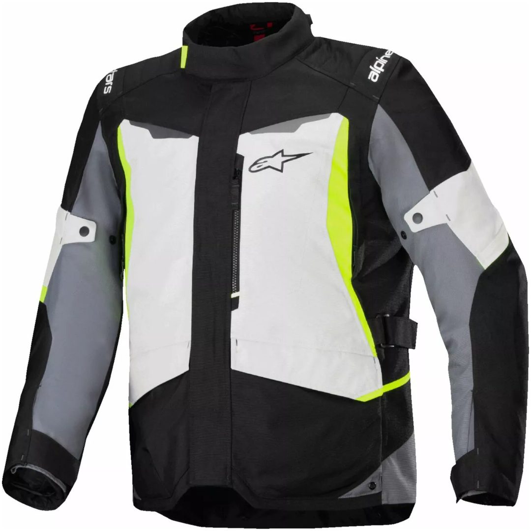 Mc-jacka Textil St-1 Wp Svart/fluorescerande Gul/grå ALPINESTARS 4XL