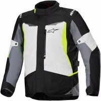 Mc-jacka Textil St-1 Wp Svart/fluorescerande Gul/grå ALPINESTARS