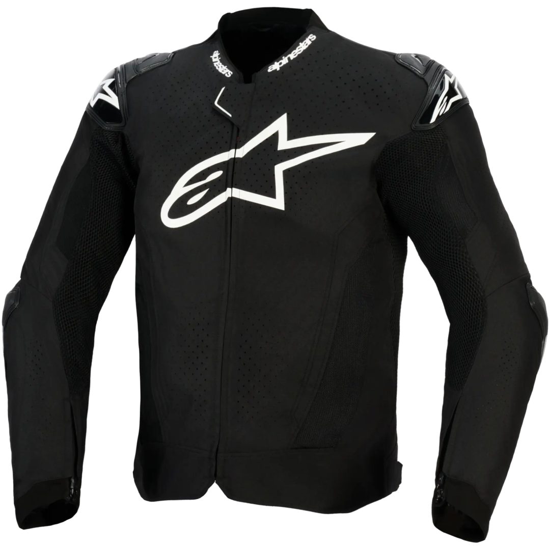 MC-Jacka Textil T-GP Air Svart/Vit ALPINESTARS M