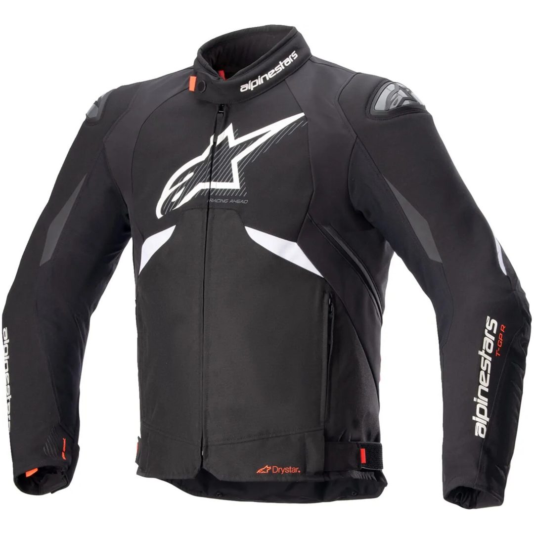 Mc-jacka Textil T-gpr V3 Svart/Vit ALPINESTARS 4XL
