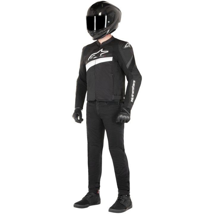 Mc-jacka Textil T-gp+r V4 Air Svart/Vit ALPINESTARS 46 (S us) – bild 2