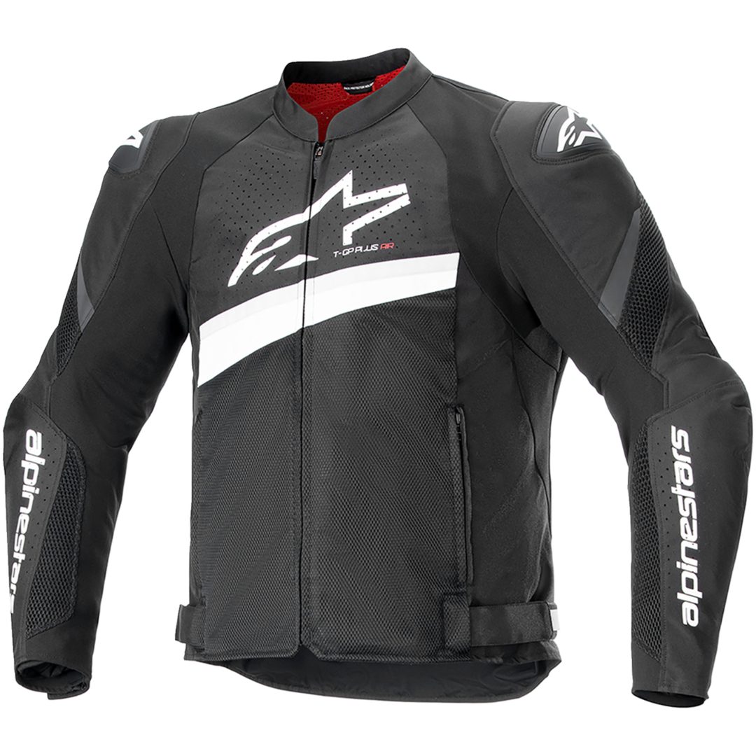 Mc-jacka Textil T-gp+r V4 Air Svart/Vit ALPINESTARS 46 (S us)