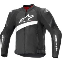 Mc-jacka Textil T-gp+r V4 Air Svart/Vit ALPINESTARS