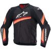 Mc-jacka Textil T-gp+r V4 Svart/Röd ALPINESTARS 46 (S us) – miniatyr 1