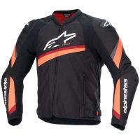 Mc-jacka Textil T-gp+r V4 Svart/Röd ALPINESTARS