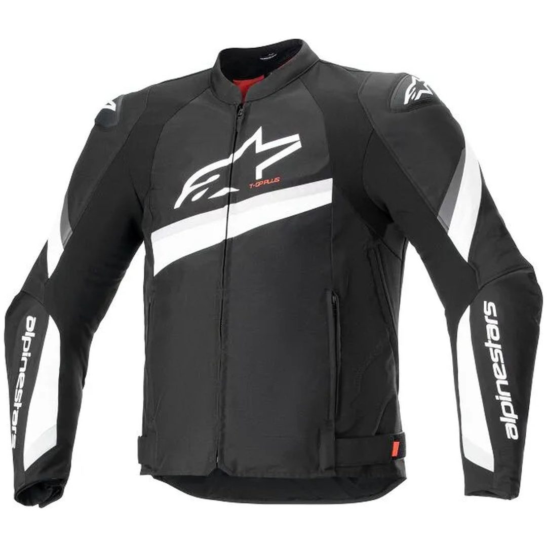 Mc-jacka Textil T-gp+r V4 Svart/Vit ALPINESTARS 46 (S us) / Small