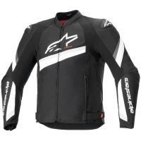 Mc-jacka Textil T-gp+r V4 Svart/Vit ALPINESTARS