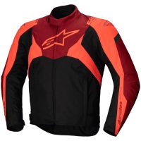 Mc-jacka Textil T-jaws V4 Vattentät Svart/röd ALPINESTARS