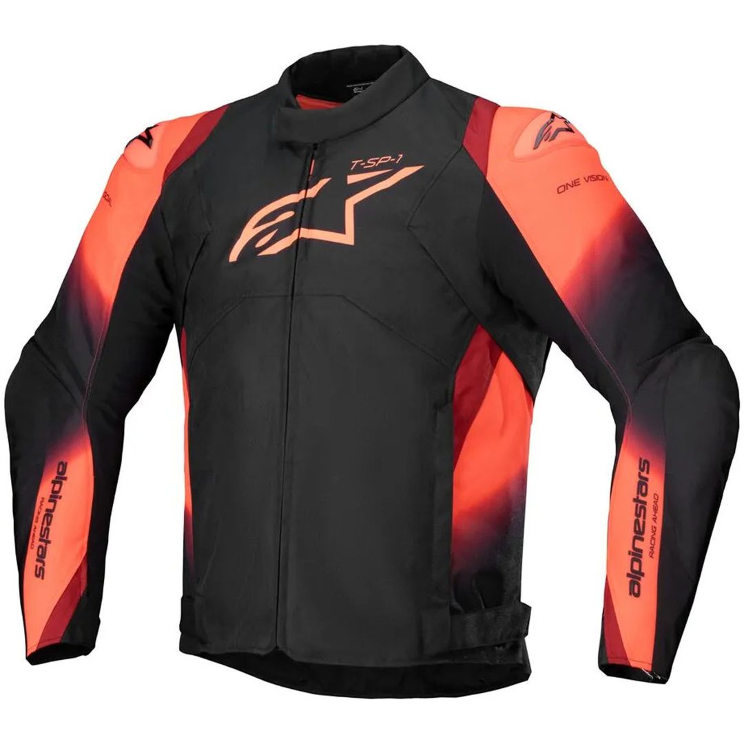 Mc-jacka Textil T-sp-1 V2 Svart/Röd ALPINESTARS Small