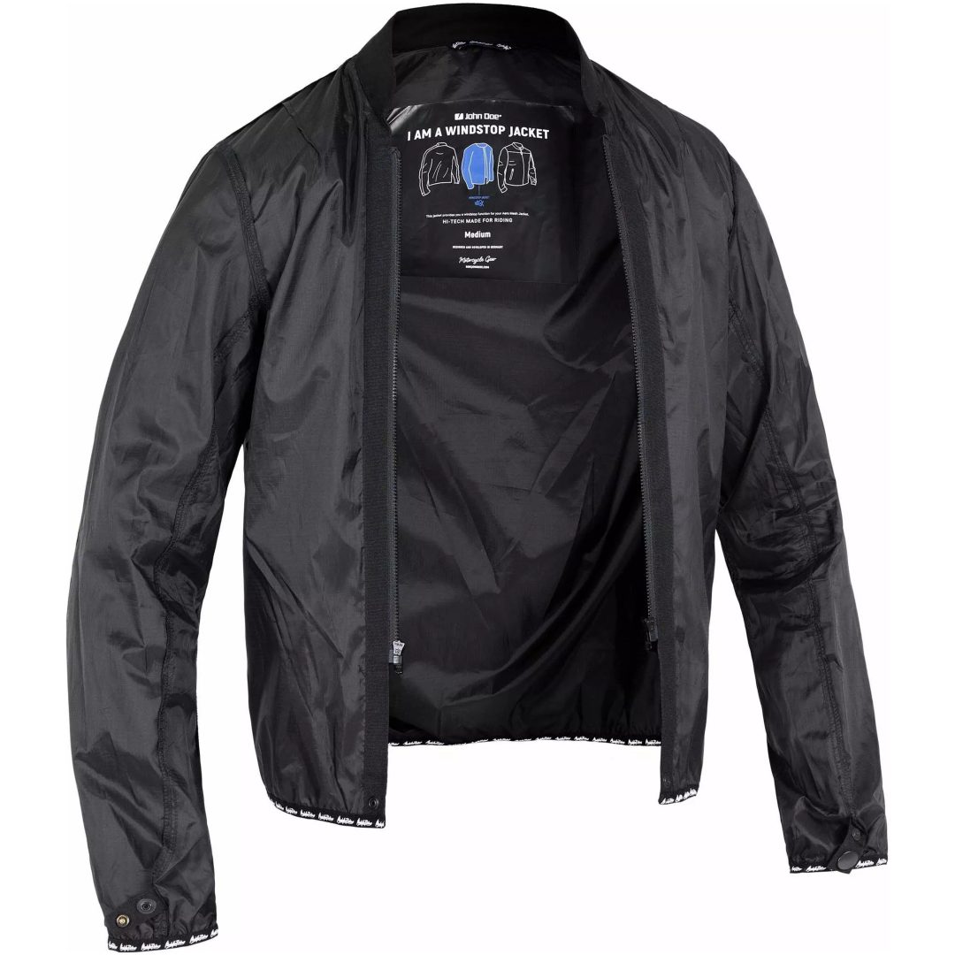 Mc-jacka Textil Windblock Svart JOHN DOE Small – bild 2
