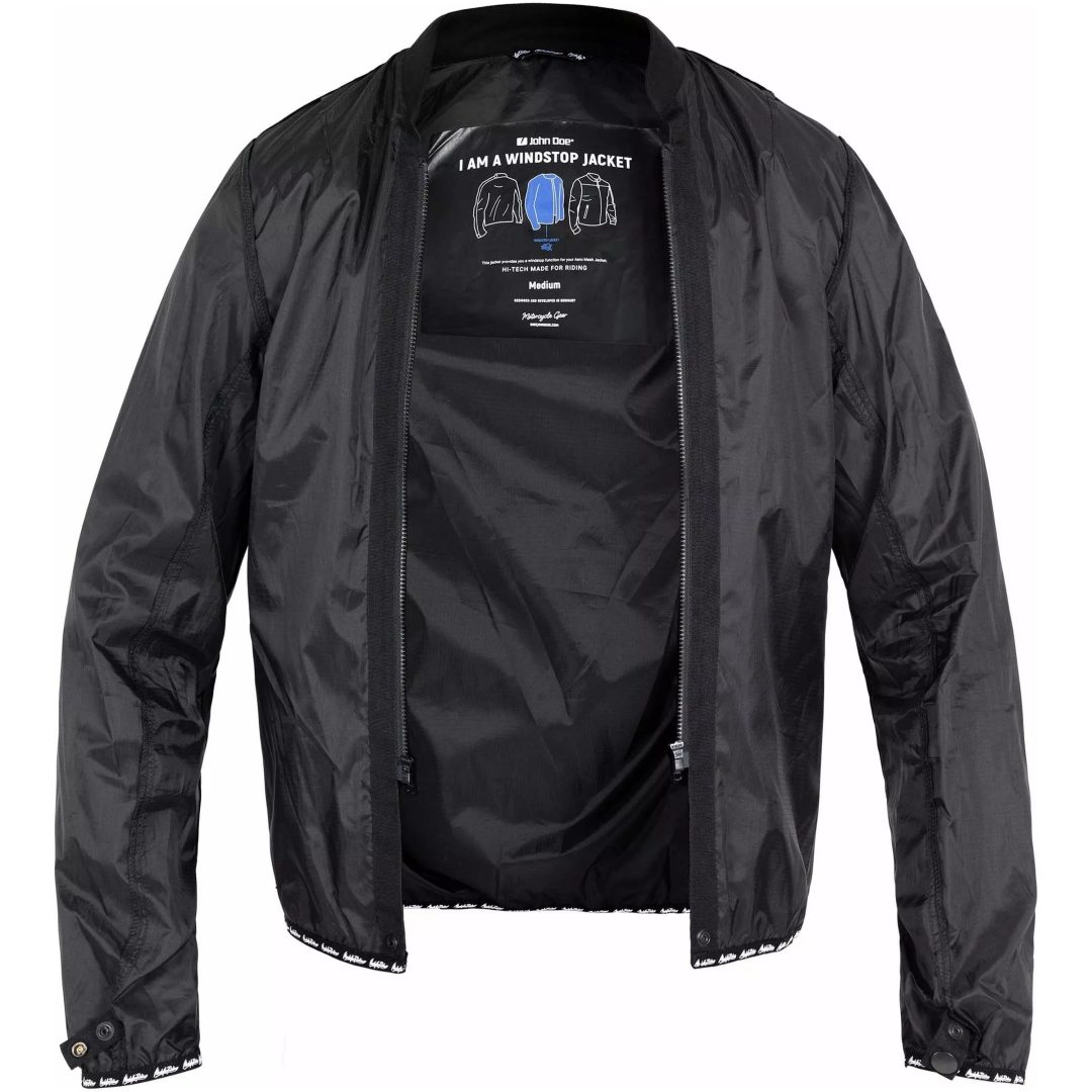 Mc-jacka Textil Windblock Svart JOHN DOE Small