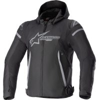 Mc-jacka Textil Zaca Svart/Grå ALPINESTARS