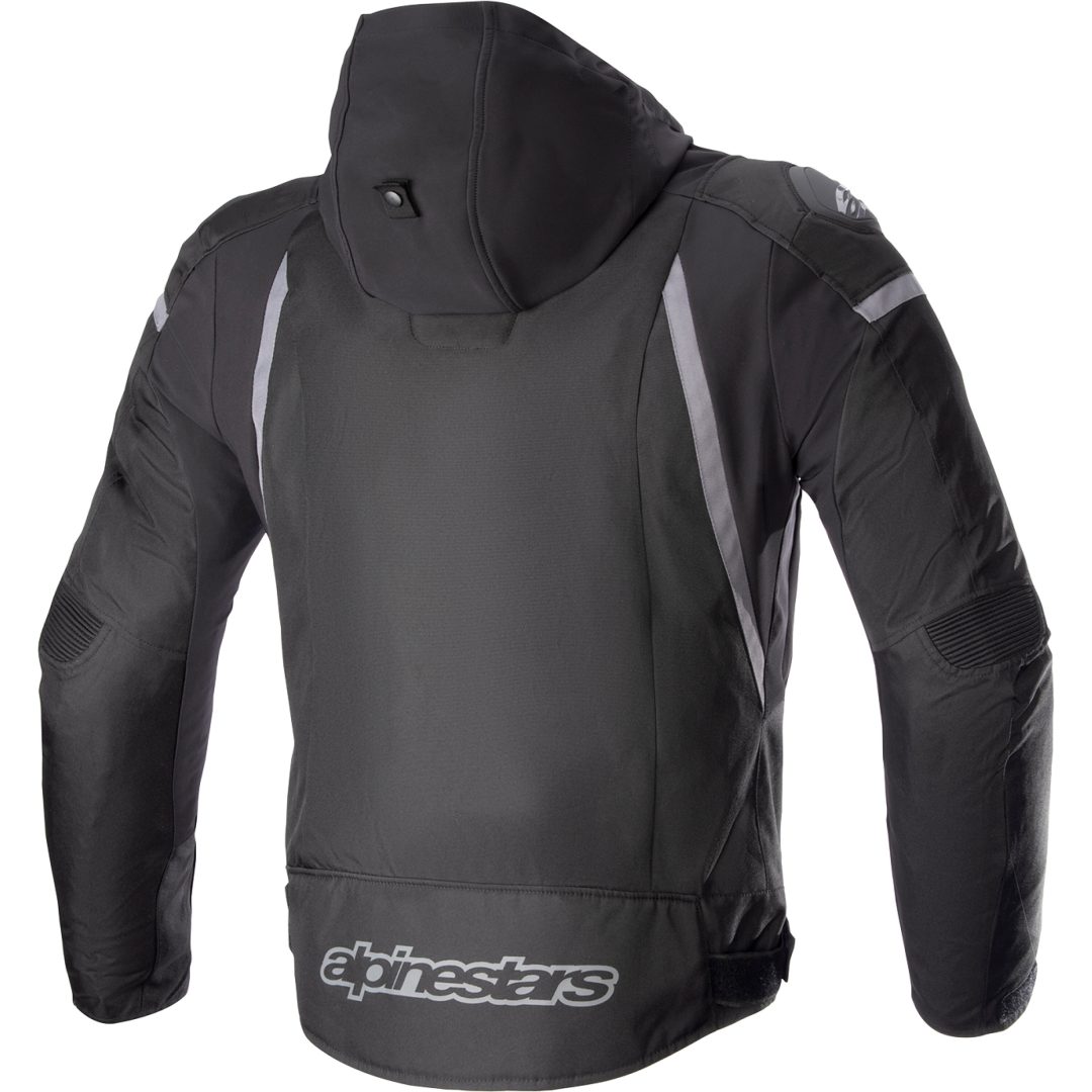 Mc-jacka Textil Zaca Svart/Grå ALPINESTARS Small – bild 3