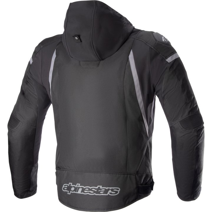 Mc-jacka Textil Zaca Svart/Grå ALPINESTARS Small – bild 3