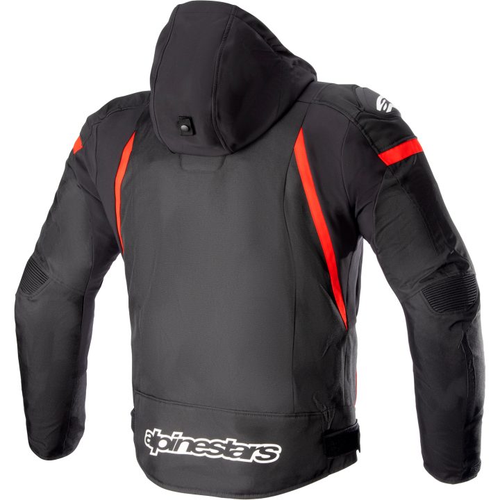 Mc-jacka Textil Zaca Svart/Röd/Vit ALPINESTARS Medium – bild 3