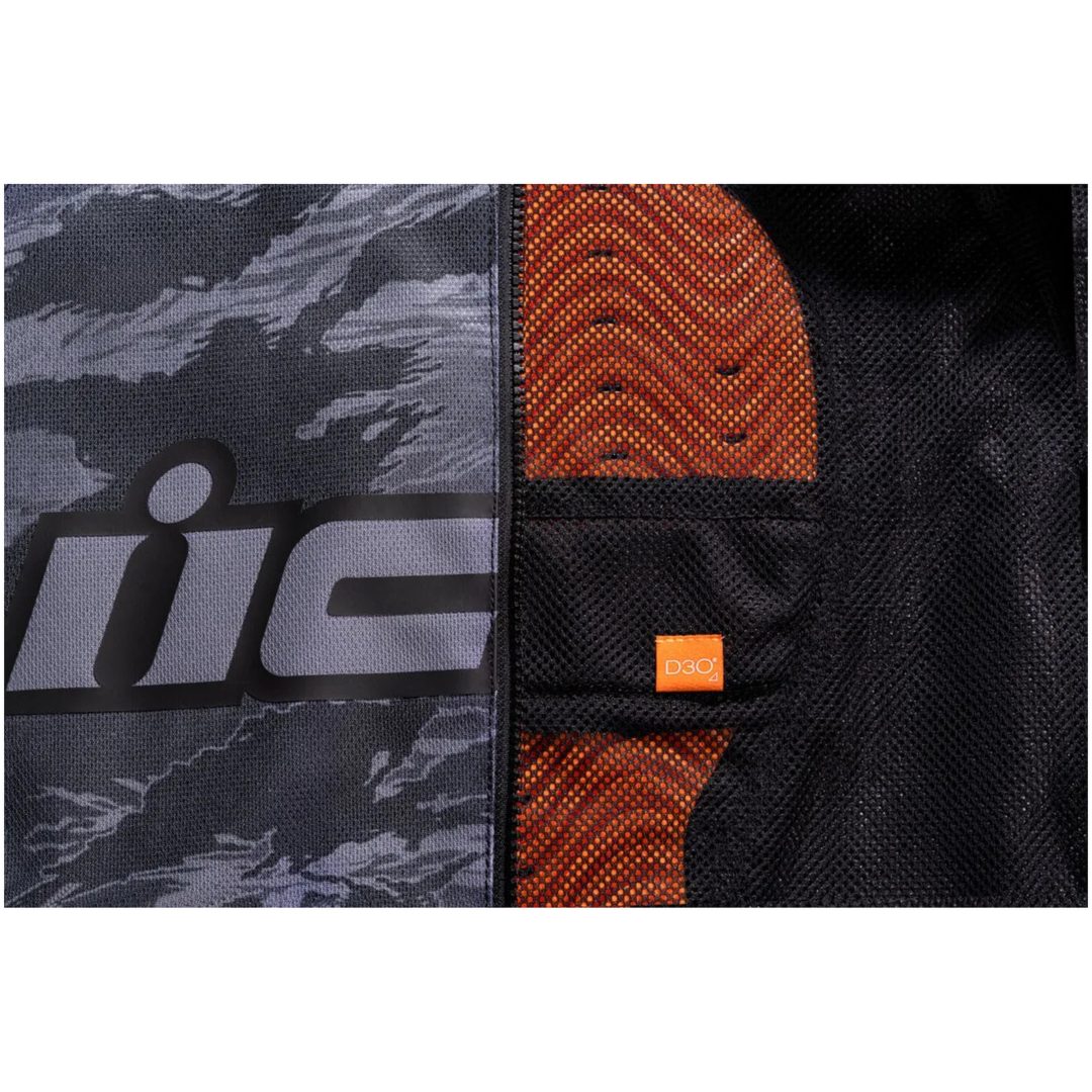 MC-Jacka Tigerbold CE Zip-Front Grå ICON Small – bild 3