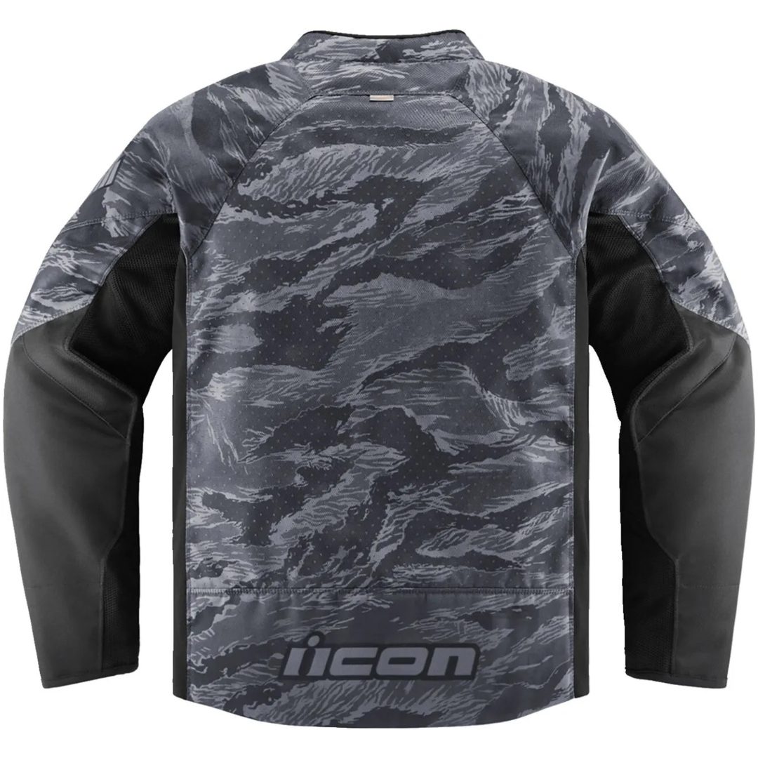 MC-Jacka Tigerbold CE Zip-Front Grå ICON Small – bild 5