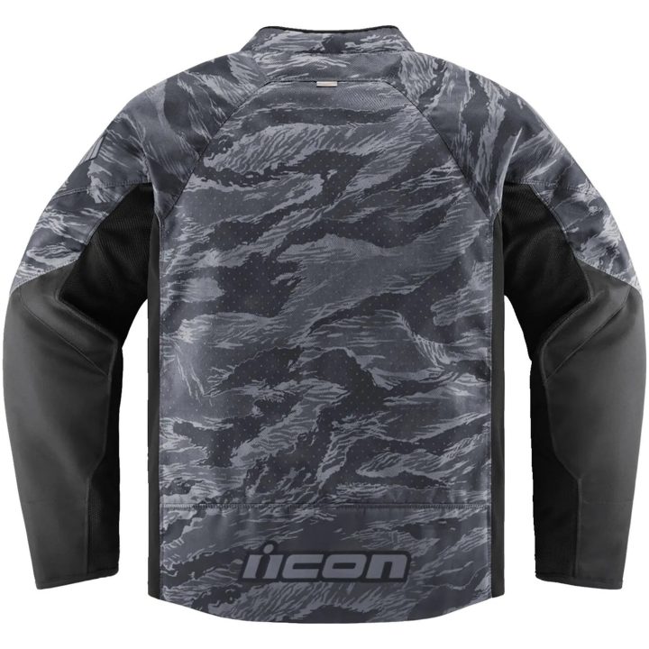 MC-Jacka Tigerbold CE Zip-Front Grå ICON Small – bild 5