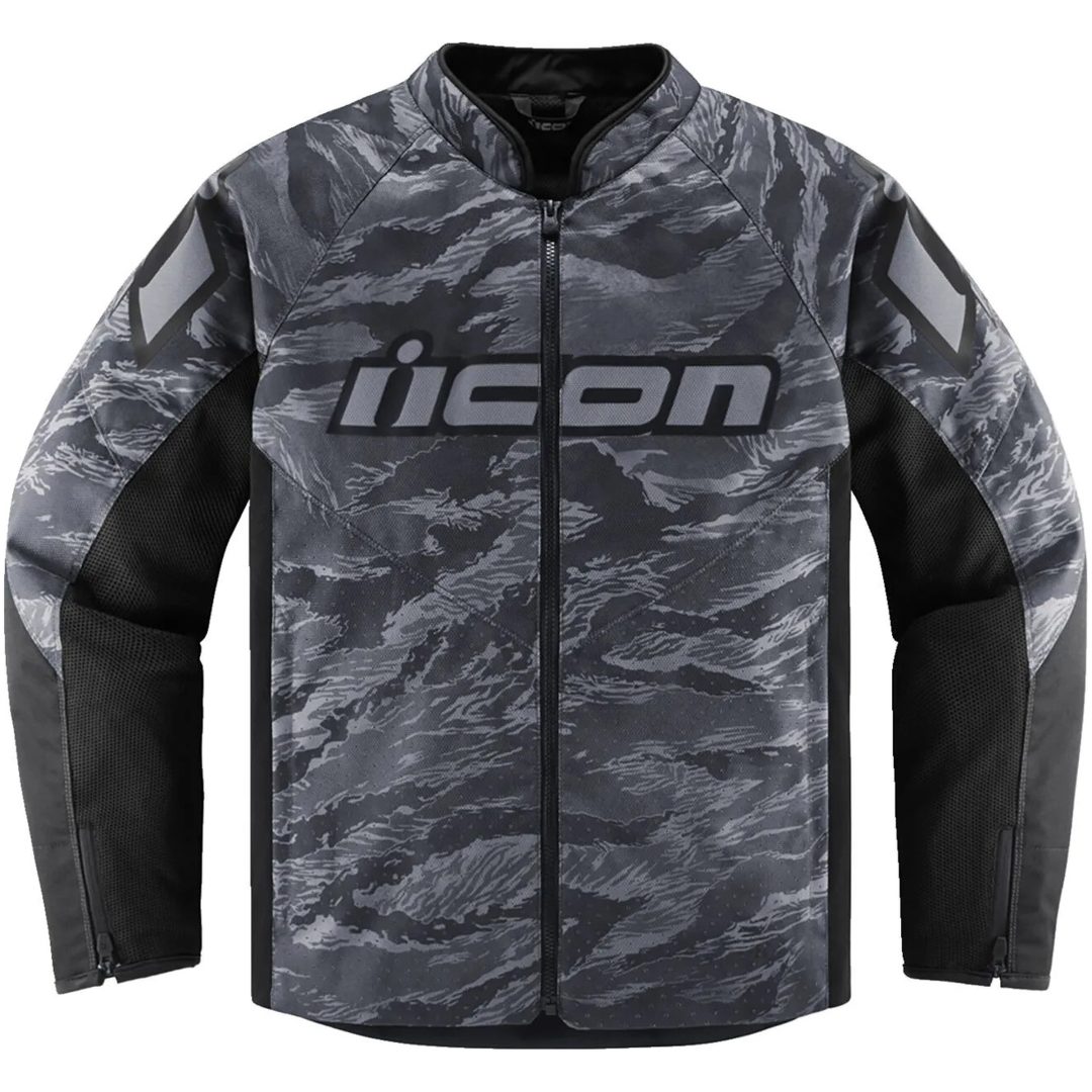 MC-Jacka Tigerbold CE Zip-Front Grå ICON Small
