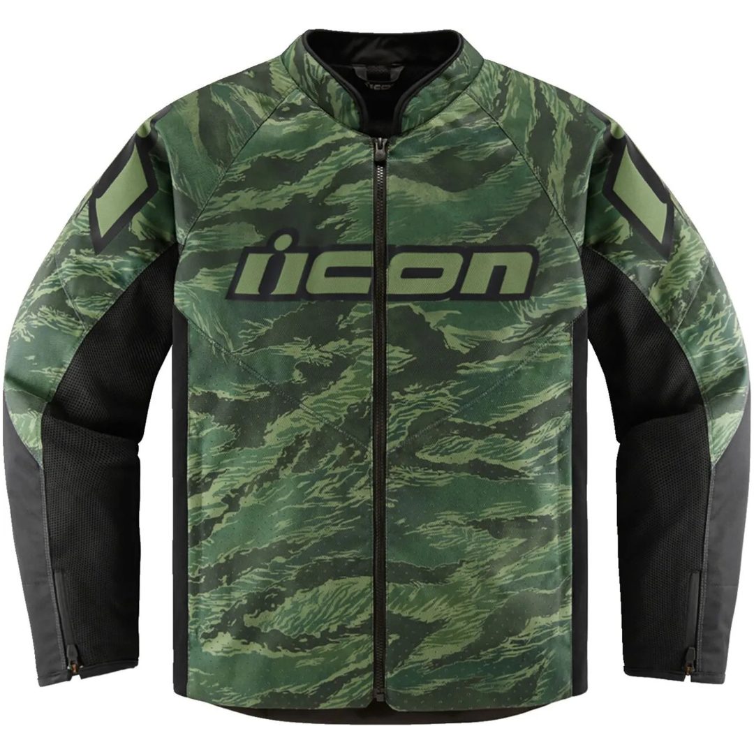 MC-Jacka Tigerbold CE Zip-Front Grön ICON Small