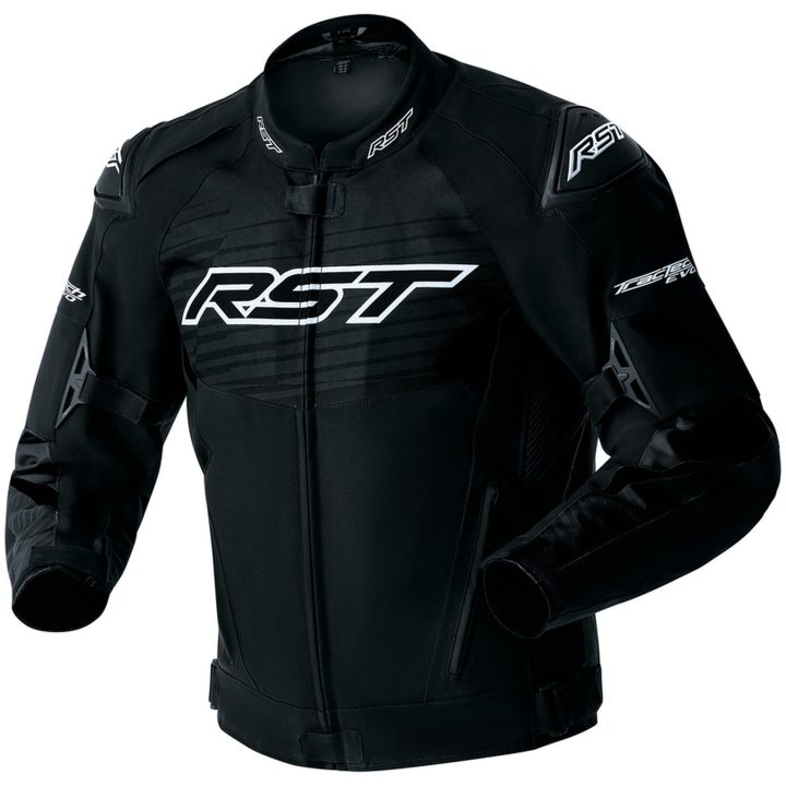 MC-Jacka Tractech D3O Textil Svart Vit RST M – bild 2