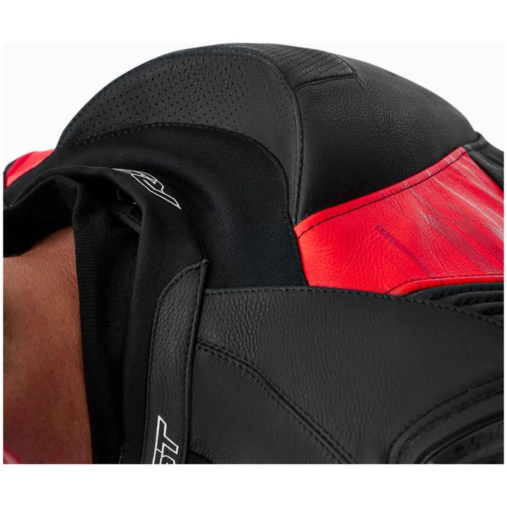 MC-Jacka Tractech Evo D3O Läder Svart Röd RST s – bild 4