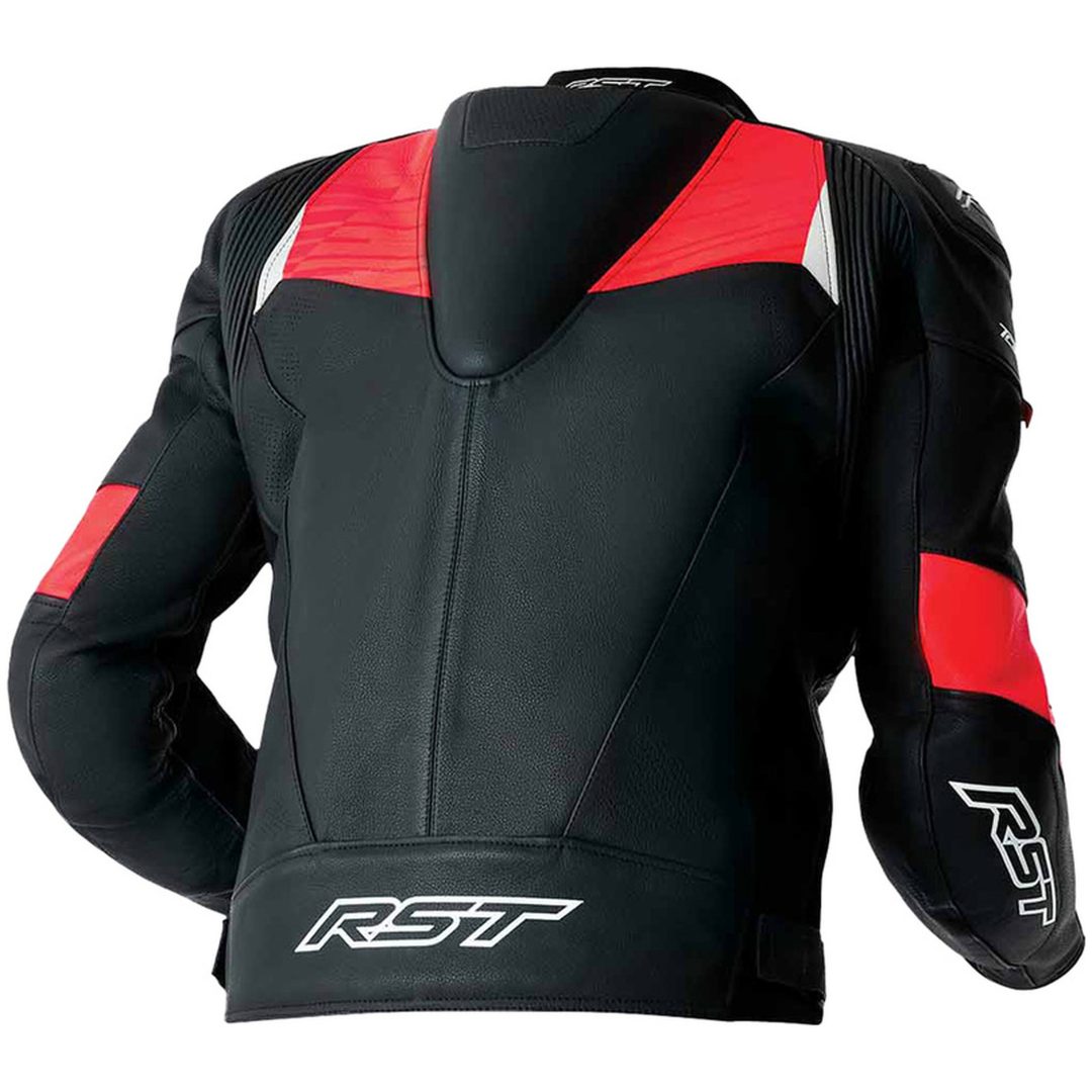 MC-Jacka Tractech Evo D3O Läder Svart Röd RST s – bild 5