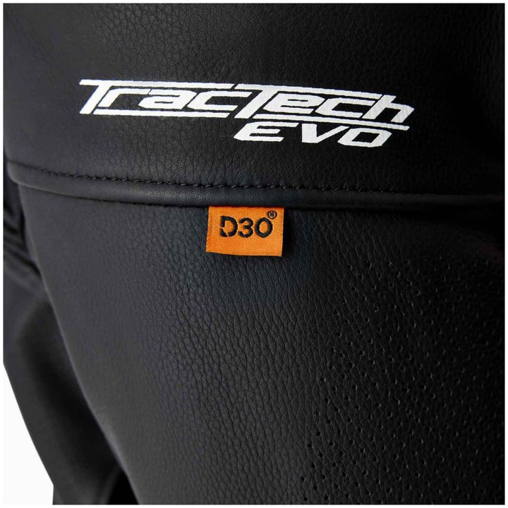 MC-Jacka Tractech Evo D3O Läder Svart Röd RST s – bild 8
