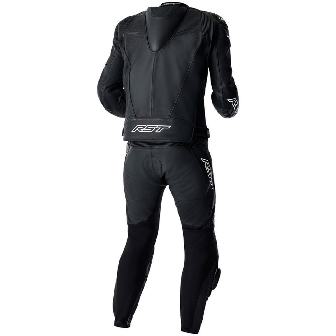 MC-Jacka Tractech Evo D3O Läder Svart Vit RST M – bild 12