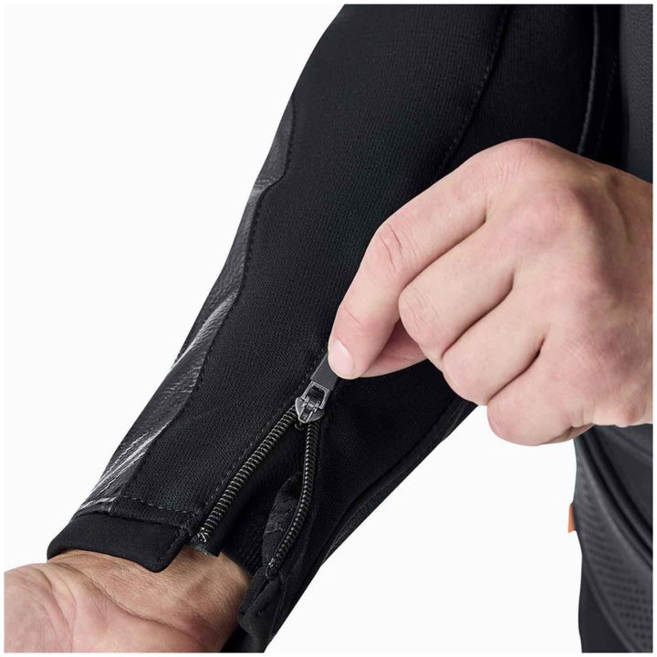 MC-Jacka Tractech Evo D3O Läder Svart Vit RST M – bild 6