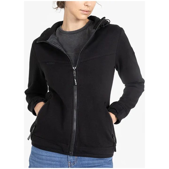MC-Jacka V3 Hoodie Textil Svart Dam JOHN DOE Medium – bild 2
