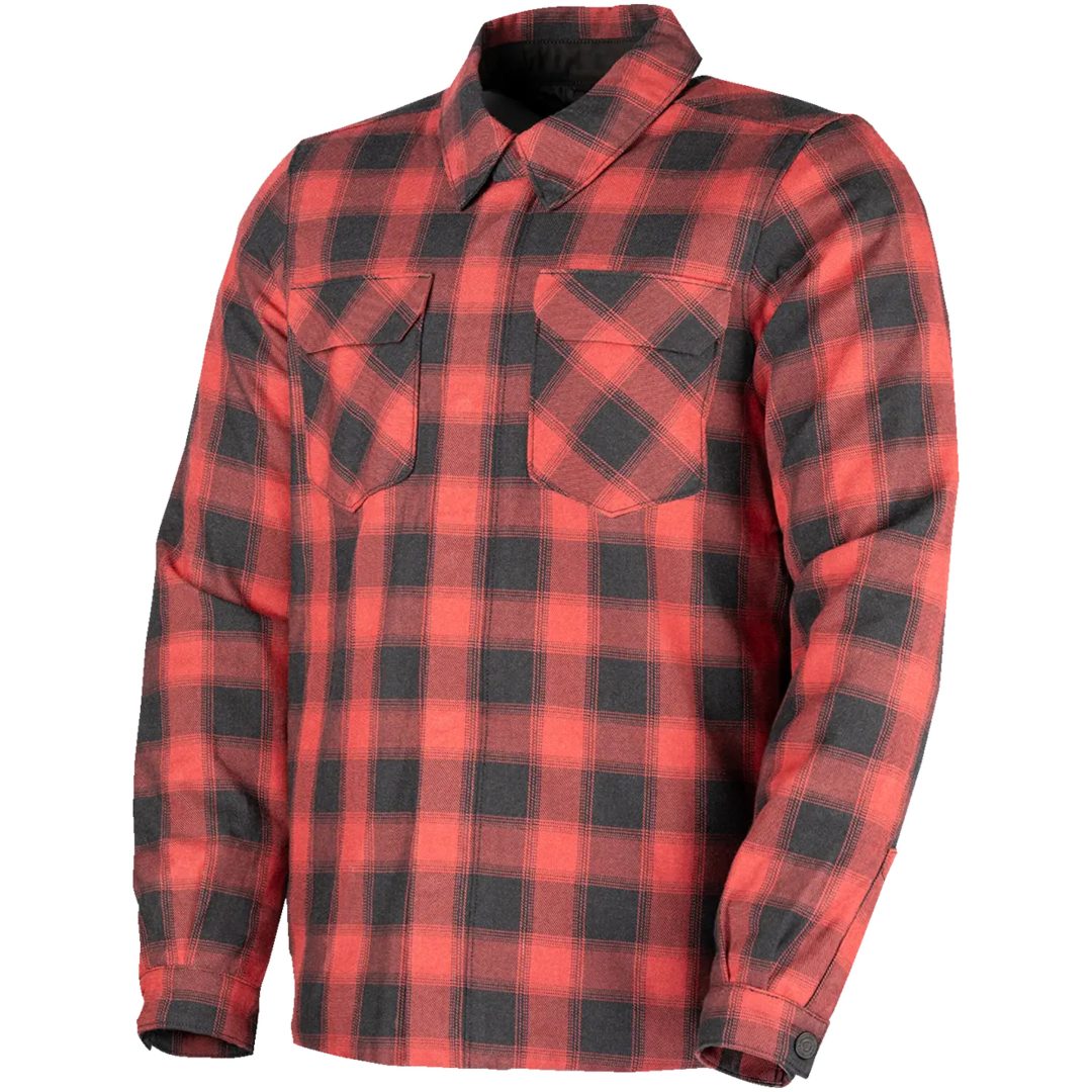 MC-Jackor Fallblock Flannel Textil Röd ICON s