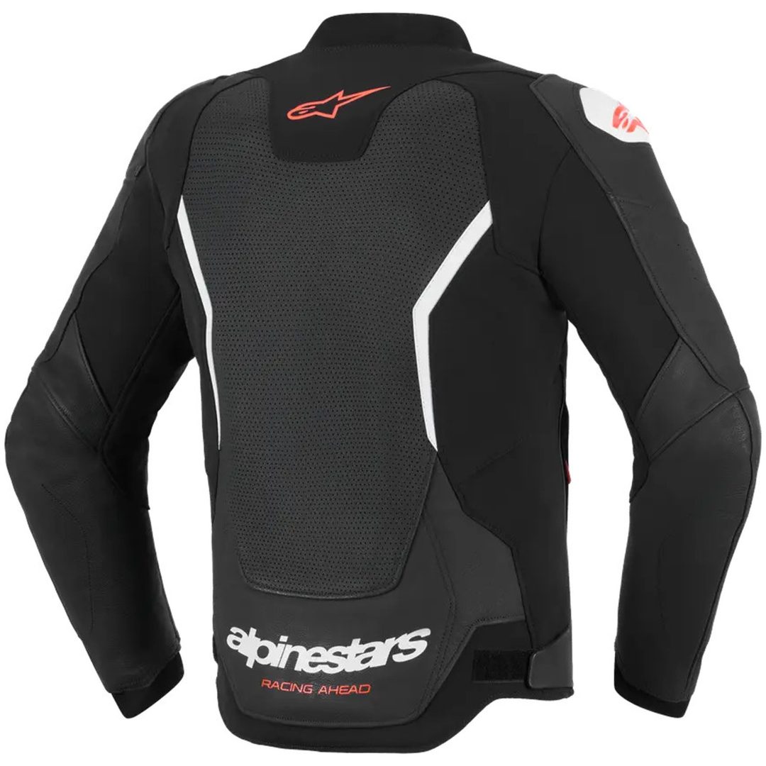 MC-Jackor Läder GP Force Airflow v2 Svart/Vit ALPINESTARS (ROAD) 46 – bild 2