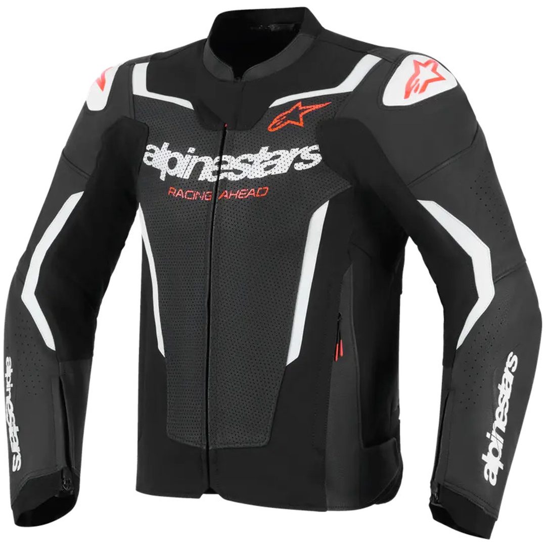 MC-Jackor Läder GP Force Airflow v2 Svart/Vit ALPINESTARS (ROAD) 46
