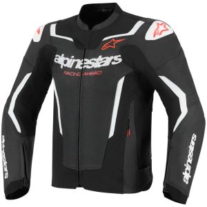 MC-Jackor Läder GP Force Airflow v2 Svart/Vit ALPINESTARS (ROAD)