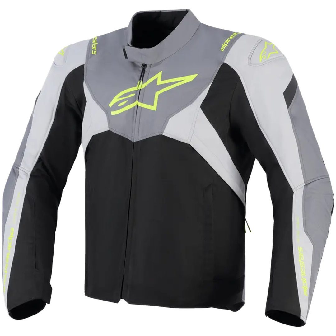 MC-Jackor Textil T-Jaws v4 Vattentät Grå/Svart ALPINESTARS (ROAD) s