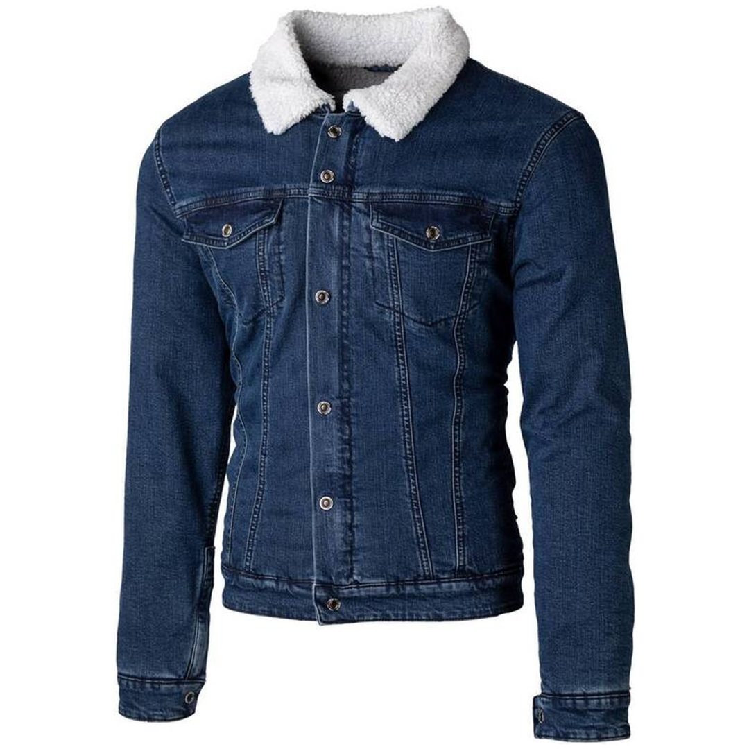 MC-Jeansjacka Sherpa Denim CE Kevlar Blå RST s