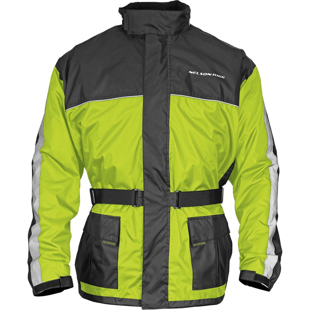 Mc-regnjacka Solo Storm Hi-vis/Svart NELSON-RIGG Small