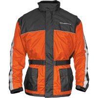 Mc-regnjacka Solo Storm Orange/Svart NELSON-RIGG